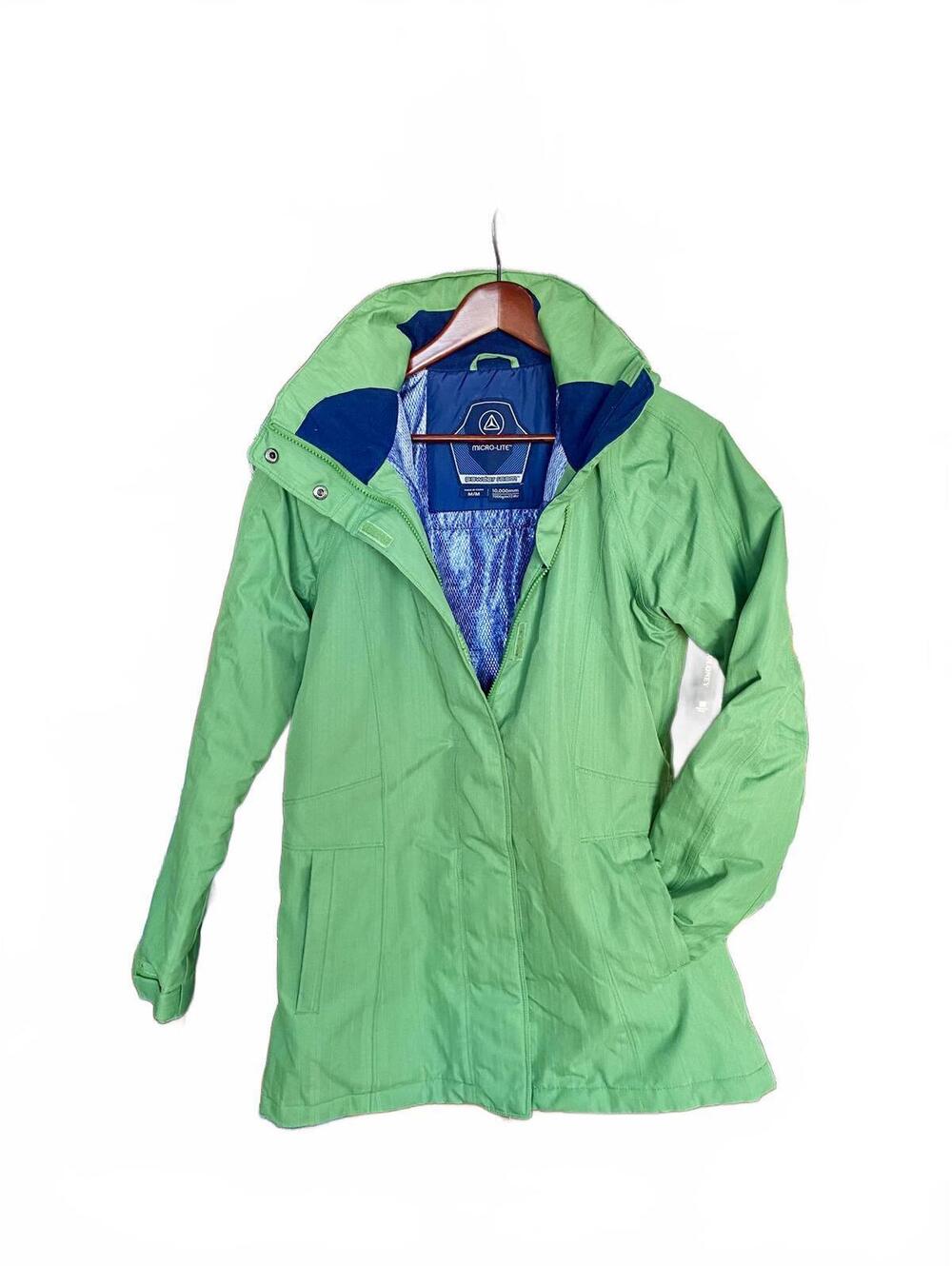 Powder Room Gorpcore Microlite Green Parka Ski Jacket Medium